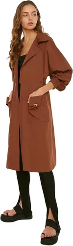 Vista 3 de Trendyol Women Oversize Double-Breasted Woven Trench Coat