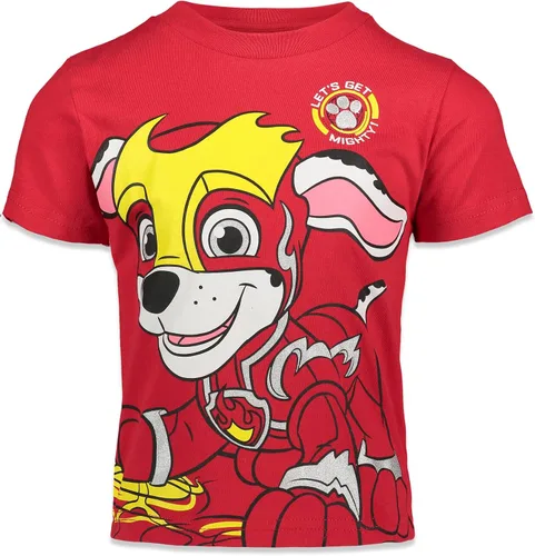 Vista 4 de Paw Patrol Chase Marshall Rubble - Paquete de 3 camisetas para niños pequeños a grandes