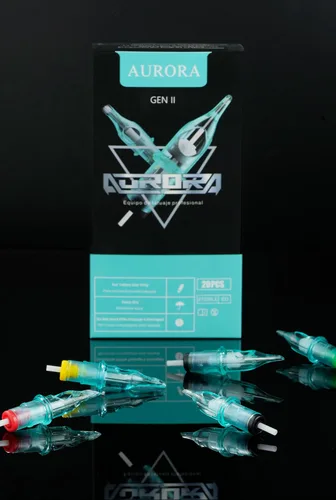 Vista 10 de Aurora Gen 2 Cartuchos Aguja de Tatuaje 20pcs (1209RS)