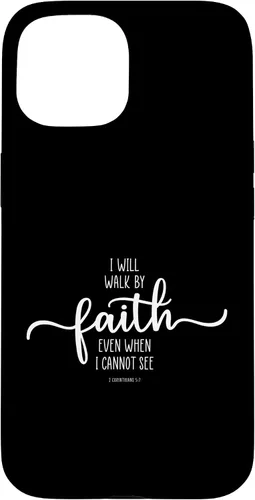 Vista 6 de iPhone 16 I Will Walk By Faith, God Jesus Christian Bible Inspiration Case