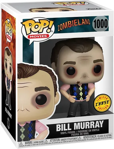 Vista 3 de POP Zombieland - Bill Murray edición limitada Chase Funko Pop! Figura de vinilo (paquete con funda protectora compatible con Pop Box), multicolor