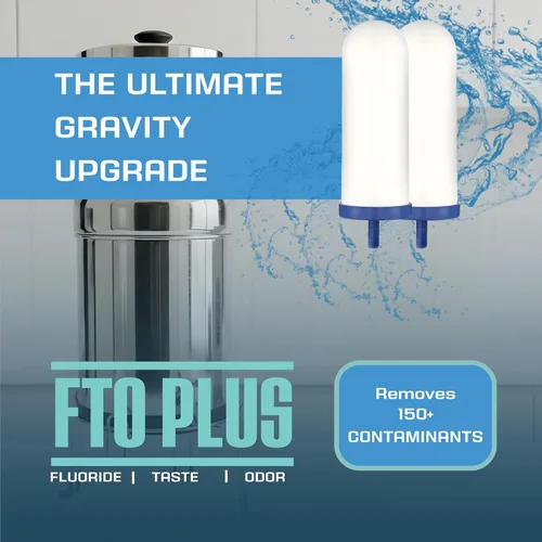 Vista 2 de Coldstream FTO Plus - Cartucho de filtro de agua - Fiable para una fácil instalación como reemplazo Berkey - Filtro de gravedad de cerámica