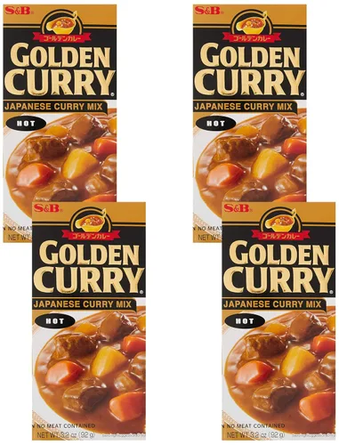 Vista 6 de S&B, Mezcla de salsa de curry dorado, caliente, 3.2 oz