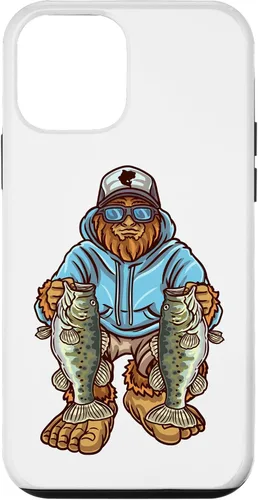 Vista 16 de Funda para iPhone 17, diseño de pescador de pie grande