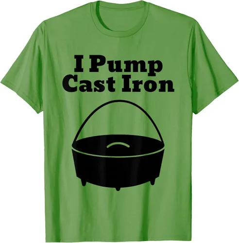 Vista 15 de I Pump - Camiseta de hierro fundido para cocinar al horno holandés