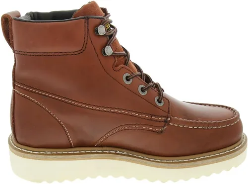 Vista 3 de Wolverine bota de trabajo de hombre Moc 6" Castaño rojizo