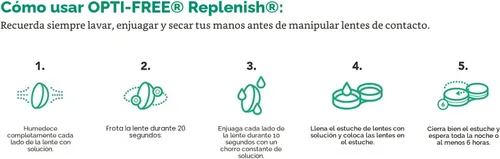 Vista 7 de Opti-Free - Solución multiusos para desinfectar con funda para lentes, paquete doble, 10 onzas cada uno