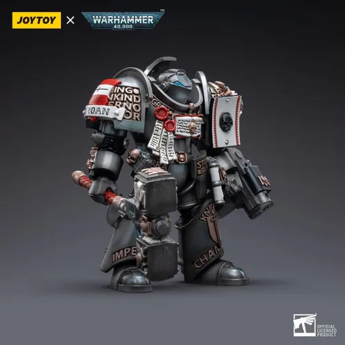 Vista 5 de JOYTOY Warhammer 40,000 figuras de acción 1/18 Grey Knights Terminators Caddon Vibova Collection Modelo Regalos de cumpleaños Pre-Order