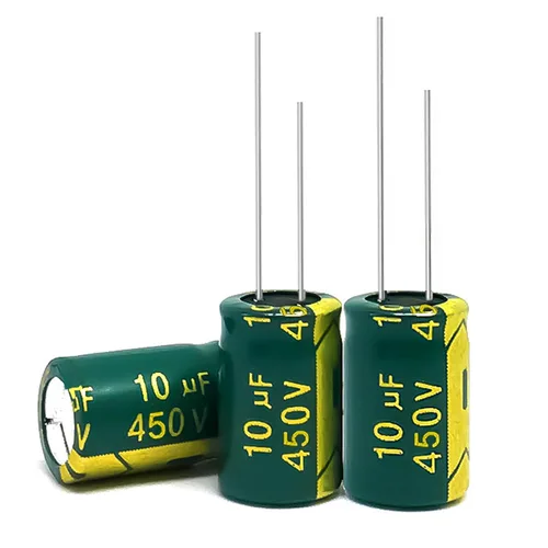 Vista 11 de 20 condensadores electrolíticos de 4.7 UF/450 V, condensadores electrolíticos de aluminio de alta frecuencia para refrigerador, TV, monitor LCD