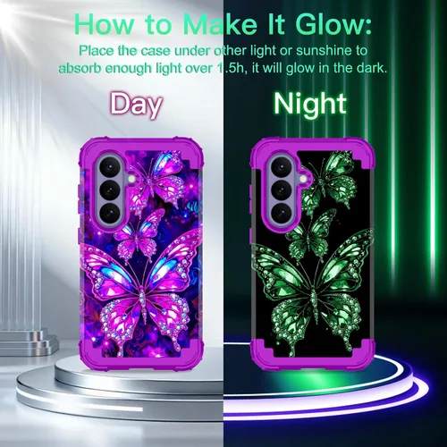 Vista 2 de LONTECT Funda para Galaxy S26 5G a prueba de golpes, 3 en 1, resistente y resistente, policarbonato duro+híbrida suave resistente de alto impacto
