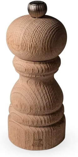Vista 2 de Peugeot Paris Nature - Molinos de sal y pimienta (5 pulgadas), con cuchara de madera para especias