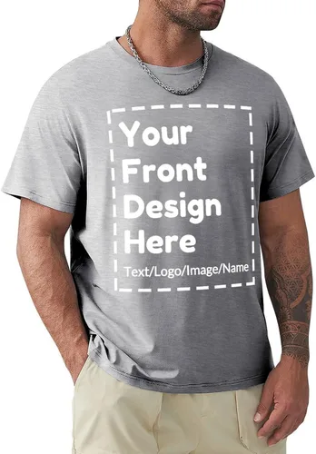 Vista 15 de Camiseta personalizada para hombres y mujeres, camisetas personalizadas para imprimir tu imagen, texto, logotipo, unisex para adultos