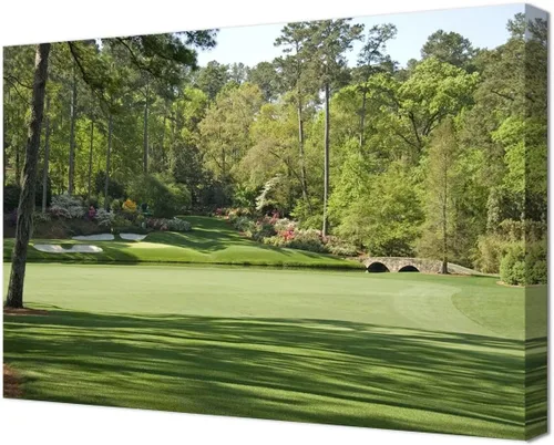 Vista 29 de chenchenArt Augusta - Arte de pared para campo de golf nacional Augusta, campo de golf de 12 hoyos, arte de pared para sala de estar, dormitorio