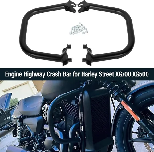 Vista 7 de TCT-MOTORPARTS Protector de motor para barra de choque de carretera para Harley Street 500 XG500 750 XG750 2015-2020; Street Rod XG750A 2017-2020
