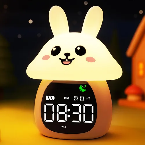 Vista 10 de MASHI Cat Kids - Reloj despertador con tiempo para despertar, entrenador de Gato
