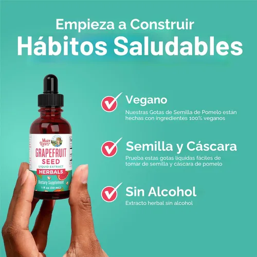 Vista 5 de MARYRUTH'S - Gotas líquidas de extracto de semilla de pomelo, aceite de semilla de pomelo, 1 onza