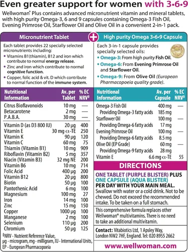 Vista 6 de Vitabiotics Wellwoman Plus Tabletas 56 Cápsulas