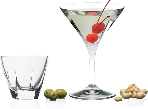 Vista 4 de Barski Martini – Vasos – Classic Clear – Juego de 6 – Tallos fabricados en Europa – 5 oz.