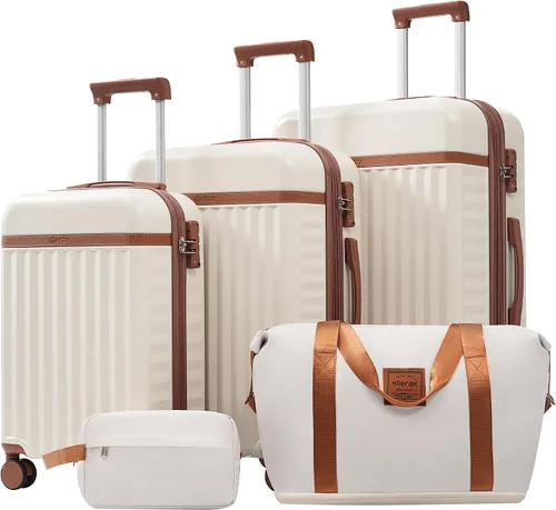 Vista 67 de Merax Equipaje Sets 2 piezas Hardshell 20&28 IN Maleta Set con bolsa de lona