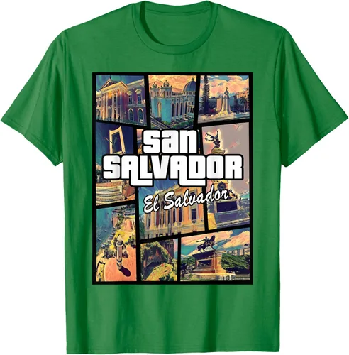 Vista 5 de Camiseta Orgullosa de San Salvador Capital El Salvador