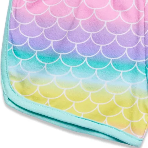 Vista 7 de Disney Moana Princess Frozen Ariel Minnie Mouse - Camiseta sin mangas y pantalones cortos de rizo francés para bebés a niños pequeños