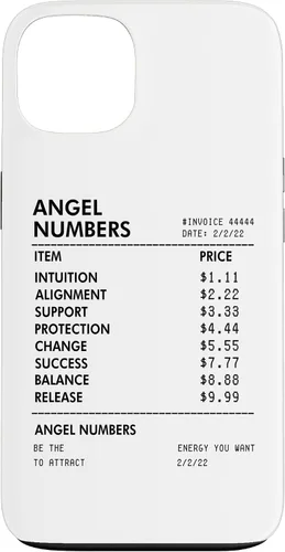 Vista 7 de Angel Numbers Receipt 111 222 333 444 - Funda de numerología espiritual para iPhone 17