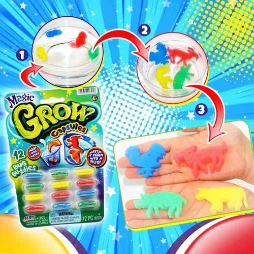 Vista 5 de JA-RU Magic Grow, 18 cápsulas, animales marinos, paquete de 1