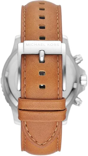 Vista 3 de Michael Kors Reloj Cronógrafo de acero inoxidable Cortlandt, MarrónAzul, Reloj de cuarzo