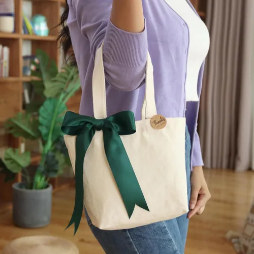 Vista 7 de Mini bolsas de lona de 10 x 8 x 3 pulgadas para pintura de tela, bolsa resistente de algodón, bolsas de regalo resistentes
