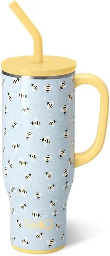 Vista 55 de Swig Life 40oz Insulated Mega Mug with Handle & Straw, Boho Desert DESIERTO BOHO
