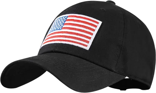 Vista 33 de IIN Gorra de béisbol con bandera estadounidense para hombres y mujeres, de perfil bajo, militar, militar, militar, para papá