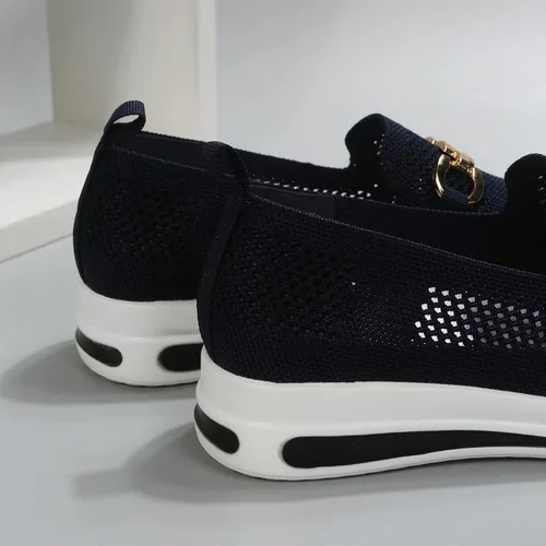 Vista 7 de Zapatillas blancas para mujer, zapatillas de deporte bajas para mujer, todo negro, botas de senderismo al tobillo, zapatos para mujer, zapatos