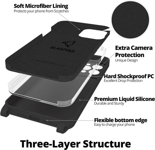 Vista 6 de Funda de teléfono con correa cruzada para iPhone 12 Pro Max, cuerda ajustable, cordón para el cuello del cinturón, cordón desmontable de cuerda