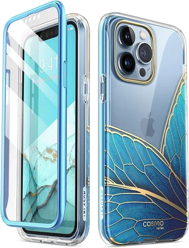 Vista 9 de i-Blason Funda protectora elegante, delgada y completa con protector de pantalla integrado para iPhone 13 Pro de 6.1 pulgadas, serie Cosmo