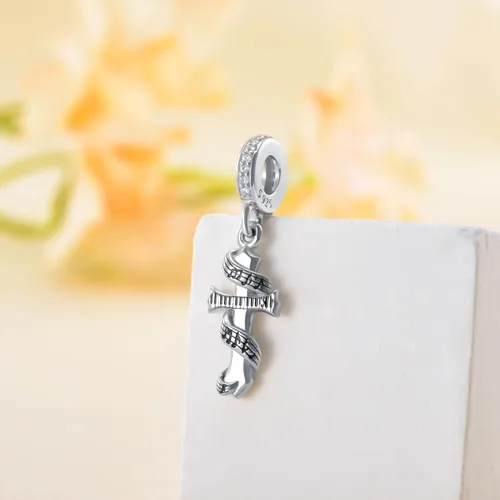 Vista 5 de PELOVNY Dragonfly Music Charm Bead for Bracelet S925 Sterling Silver Music Note Dragonfly Bracelet Charm Dragonfly Jewelry for Women
