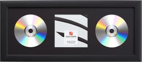 Vista 9 de Craig Frames paspartú para mostrar CD con marco negro de 1 pulgada