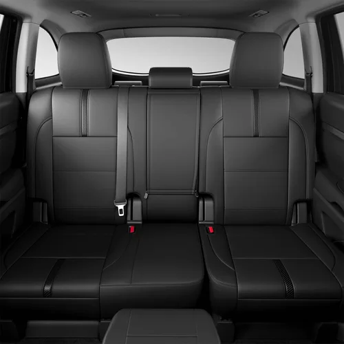Vista 4 de Xipoo Funda para Asiento de 8 Plazas Compatible con Protector de Asiento de Coche para Toyota Highlander 2014-2019 Reemplazo para Accesorios