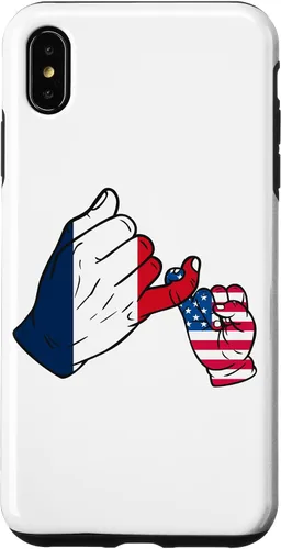Vista 8 de iPhone XR Parent and child France USA family Case