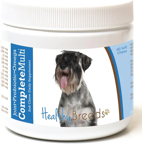 Vista 90 de Healthy Breeds Affenpinscher todo en uno multivitamínico suave masticable 60