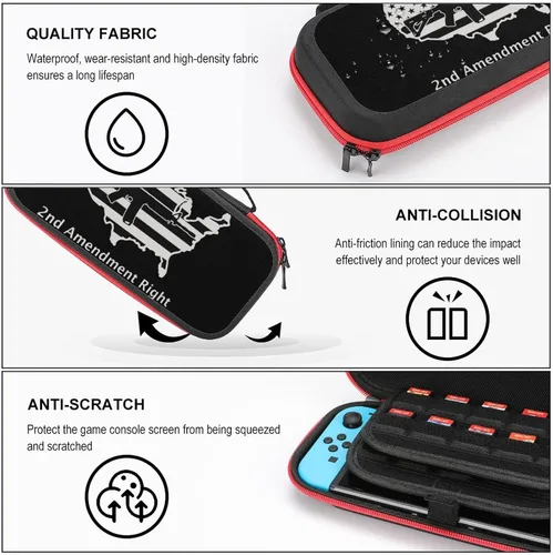 Vista 3 de 2nd Amendment Gun Rights Switch - Funda protectora para Nintendo Switch