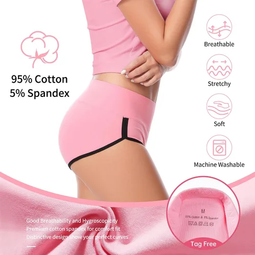 Vista 3 de Cotton Underwear for Women - Panties for Women,Womens Brief Cotton Underwear,Women's Panties