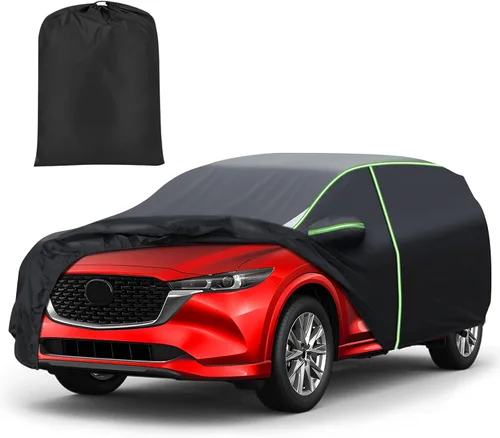 Vista 25 de Mixsuper Liner Funda para coche para BMW X3 2003-2026, 7 capas, funda impermeable para coche, accesorios para X3 con puerta con cremallera, tiras