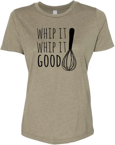 Vista 10 de Cute Women's Screen Printed Crew Neck Tee, Shirts With Sayings, Dusty Blue or Olive