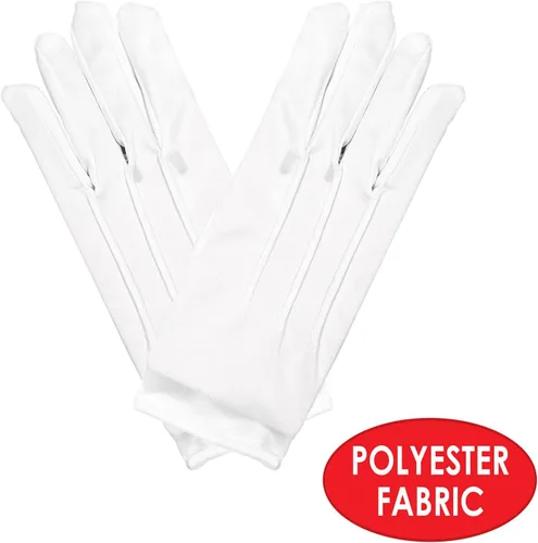 Vista 4 de Beistle - Accesorios de disfraz para hombre, talla única, para fiesta nocturna, color blanco, 1 par de EE. UU