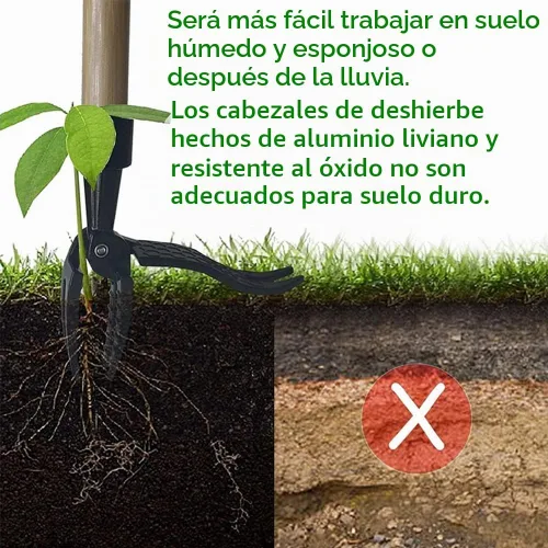 Vista 5 de Extractor de malas hierbas, herramienta de extracción de malas hierbas, herramienta de extracción de deshierbe resistente para patio, jardín, 4