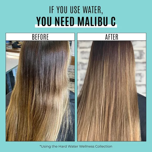 Vista 4 de Malibu C Acondicionador para el cabello de agua dura para acumulación, tamaño de viaje, fórmula hidratante sin sulfato para cabello seco dañado