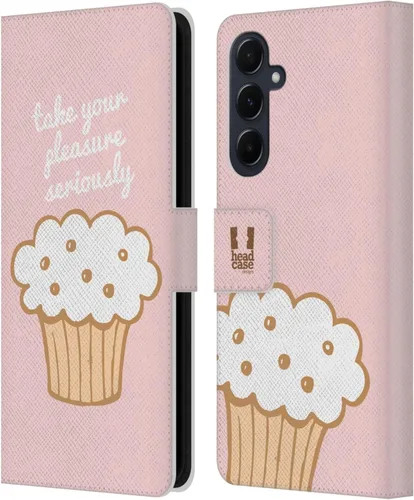 Vista 242 de Head Case Designs Assortment Cupcakes Happiness Leather Wallet Case Compatible with Samsung Galaxy A07 4G Surtido