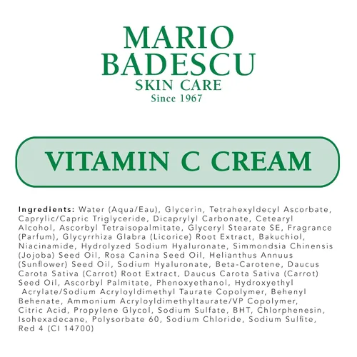 Vista 9 de Mario Badescu Crema de vitamina C Hidratante facial ligero enriquecido con niacinamida para todo tipo de piel Reduce visiblemente los signos