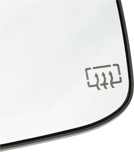 Vista 3 de Retrovisor derecho de repuesto Fit System para Dodge Ram, espejo templado con placa de repuesto, Lado de conductor (izquierdo)
