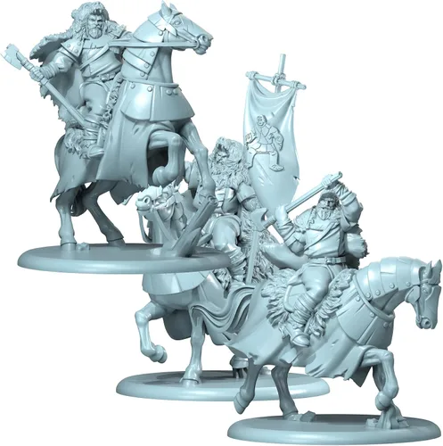 Vista 3 de CMON A Song of Ice and Fire - Miniaturas de mesa GameHouse Umber Ravagers, caja de unidades – ¡Caballería rápida y despiadadada! Juego de estrategia